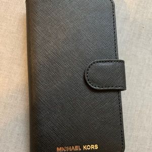 Michael Kors Black iPhone XS wallet case